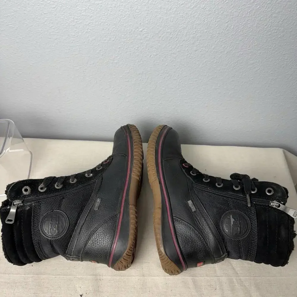 Mens Pajar Canada Zip Black Waterproof Winter‎ Boots Sz 9